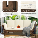 Alora Outdoor Adjustable Wooden Patio Daybed Sofa With Cushions (SAK41345)