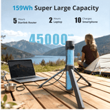 Portable Power Bank & Battery Pack for Starlink Mini | 45000mAh Battery Tripod Stand