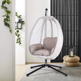 Premium Outdoor Hammock Egg Swing Chair With Stand, 70" (SAK42317)