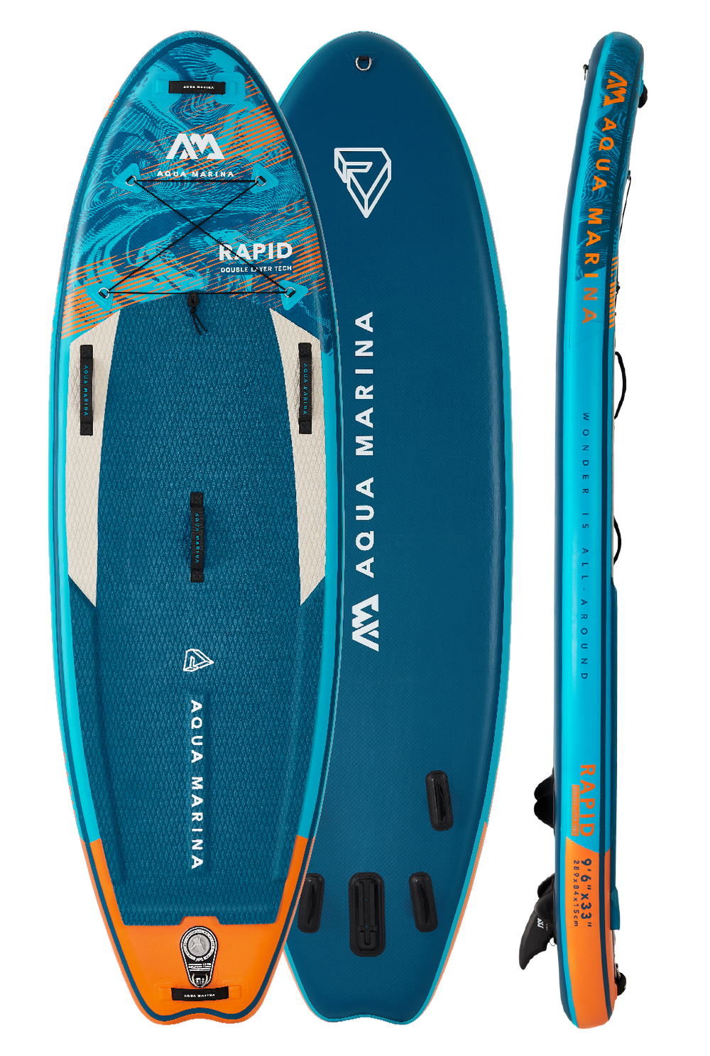 Aqua Marina RAPID 9'6" Inflatable Paddle Board River SUP