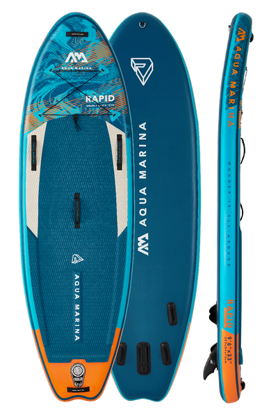 Aqua Marina RAPID 9'6" Inflatable Paddle Board River SUP