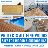 Teak Cleaner Brightening and Sealer Set