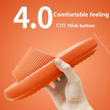 Unisex Thicker Comfortable Slippers For Men And Women Home Bathroom Bath Couple Thick Bottom Home Slippers Soft Sole Slide Sandals Leisure Shower Quick Drying Bathroom Non-Slip Massage Pool Gym House Slipper