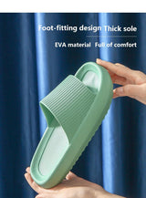Unisex Thicker Comfortable Slippers For Men And Women Home Bathroom Bath Couple Thick Bottom Home Slippers Soft Sole Slide Sandals Leisure Shower Quick Drying Bathroom Non-Slip Massage Pool Gym House Slipper
