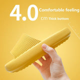 Unisex Thicker Comfortable Slippers For Men And Women Home Bathroom Bath Couple Thick Bottom Home Slippers Soft Sole Slide Sandals Leisure Shower Quick Drying Bathroom Non-Slip Massage Pool Gym House Slipper